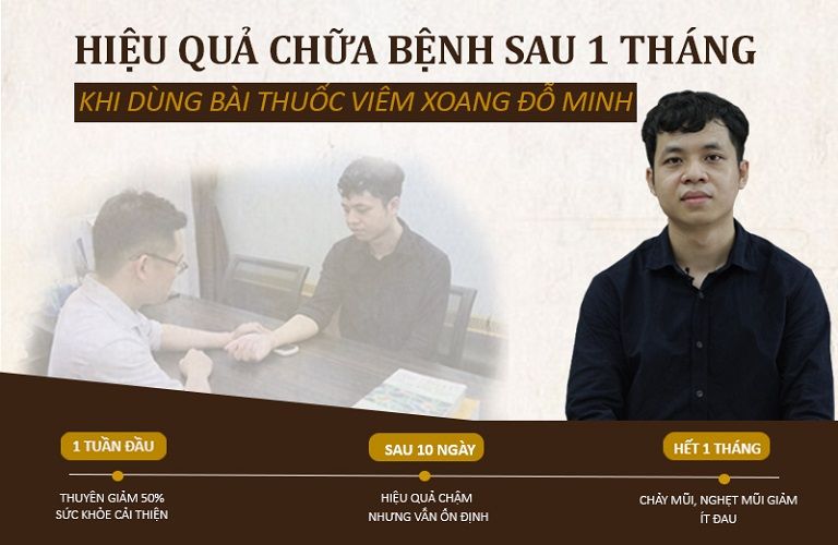 Anh Linh tin tưởng điều trị viêm xoang tại nhà thuốc Đỗ Minh Đường