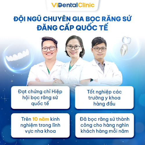 Đội ngũ chuyên gia hàng đầu trong lĩnh vực bọc răng sứ