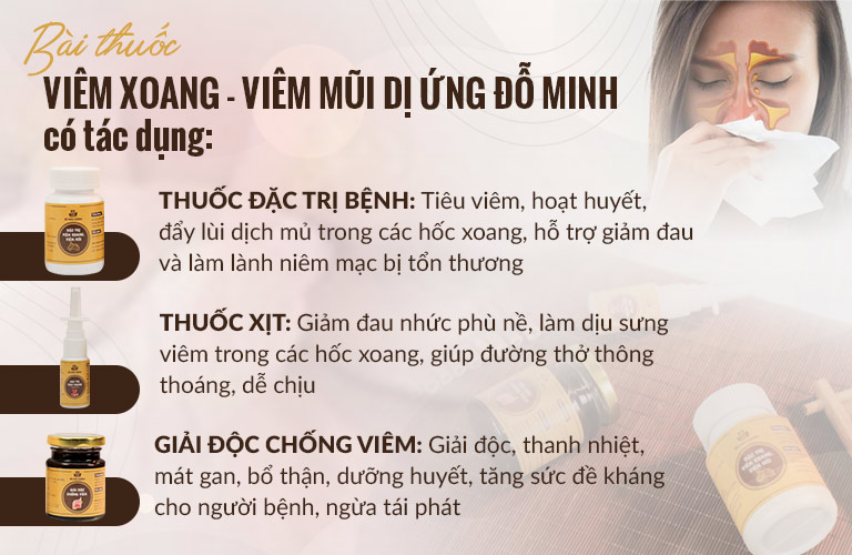 Công dụng Viêm Xoang Đỗ Minh 