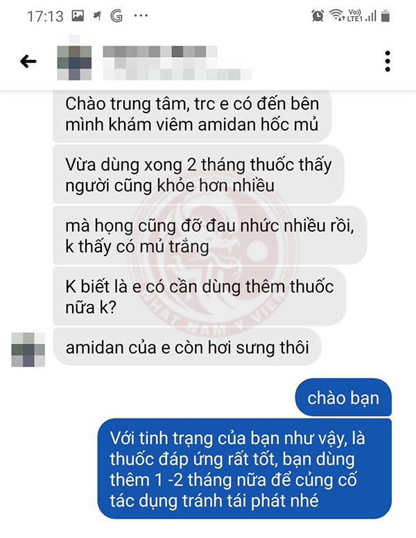 Phản hồi của bệnh nhân