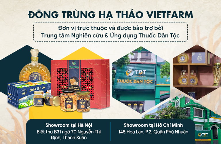 Đông trùng hạ thảo Vietfarm là đơn vị trực thuộc Trung tâm Nghiên cứu và Ứng dụng Thuốc Dân Tộc