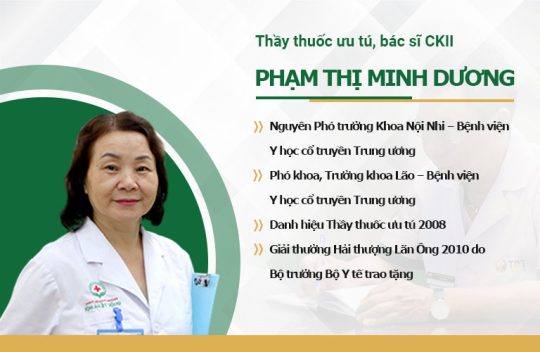 Bác sĩ châm cứu giỏi Hà Nội Phạm Thị Minh Dương 