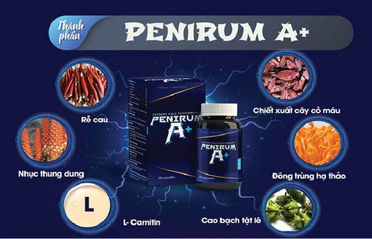 Viên uống Penirum A+sử dụng nguyên liệu tự nhiên